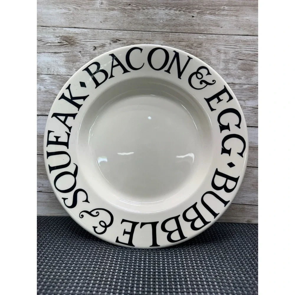 Emma Bridgewater Black Toast & Marmalade Dinner Plate Butterfly Mark  2022 10½